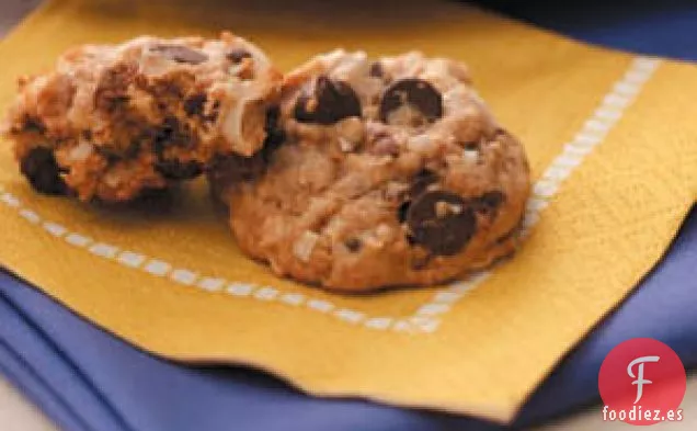 Delgadas galletas con chispas de caramelo