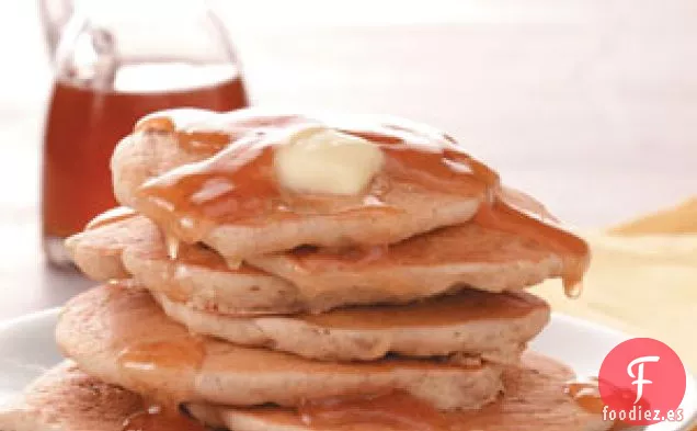 Panqueques dulces de manzana con jarabe de sidra