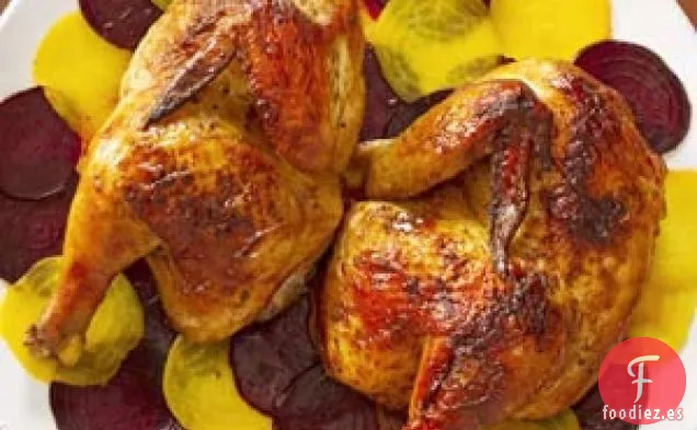 Pollo ahumado con ajo y especias