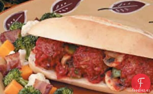 Sándwiches de albóndigas italianas