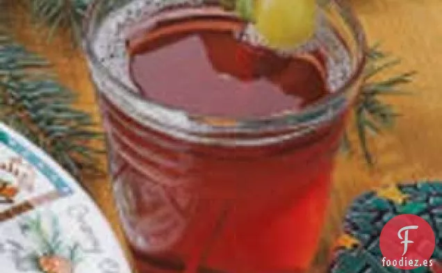 Ponche de frutas con ginger ale