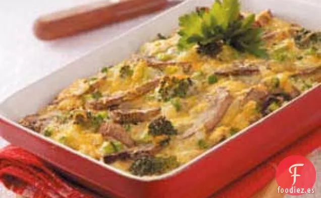 Tortilla de verduras con queso