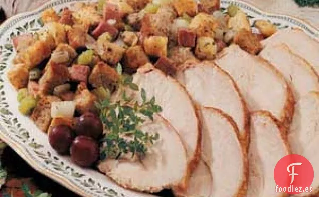 Pavo relleno de jamón campestre