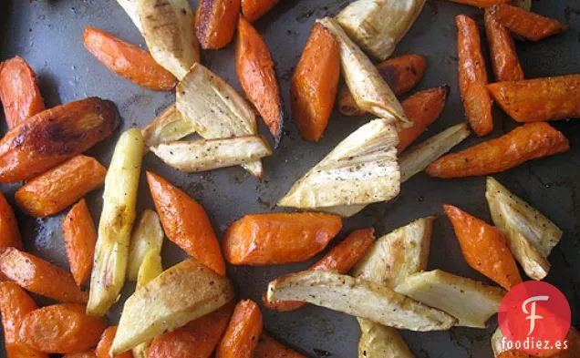 Chirivías Y Zanahorias Asadas
