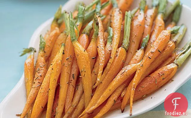 Zanahorias Asadas con Comino y Vainilla