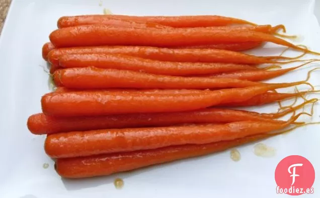 Zanahorias glaseadas Con Jengibre Y Miel