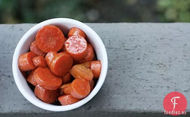 Zanahorias glaseadas con cerveza