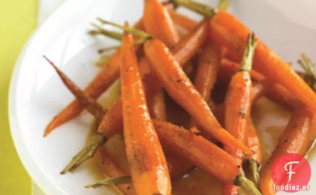 Zanahorias Pequeñas Tostadas De Naranja Con Miel