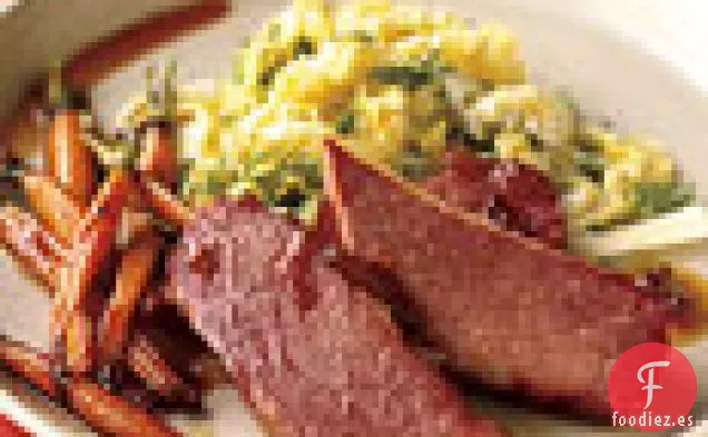 Carne en Conserva y Zanahorias con Mermelada-Glaseado de Whisky