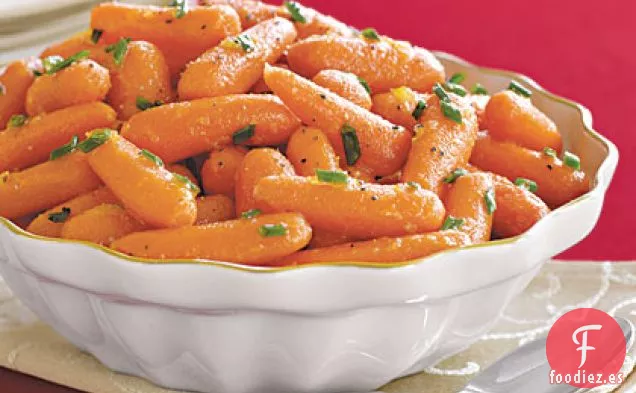 Zanahorias con Mantequilla de Cebollino y Limón