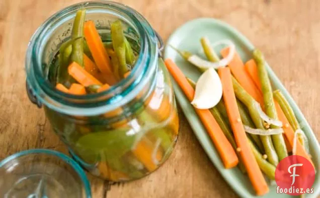 Judías Verdes en Escabeche y Zanahorias