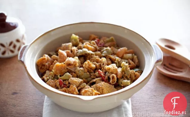 Pesto De Zanahoria y Nuez Con Verduras Al Horno Y Vegeroni