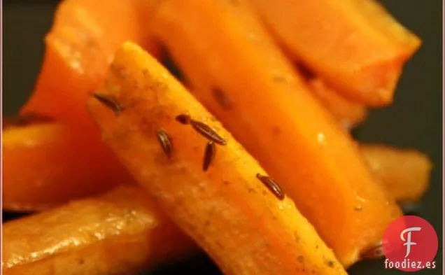 Zanahorias Asadas Con Miel Y Comino Y Alcaravea