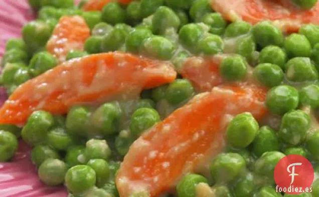 Receta De Guisantes Y Zanahorias Glaseadas Con Miso