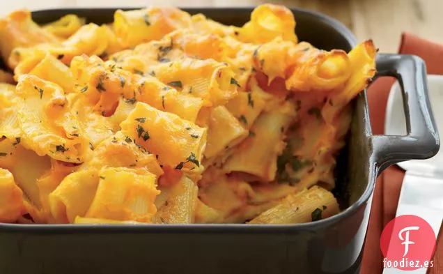 Macarrones de Zanahoria y Queso