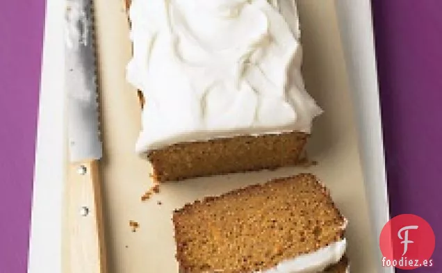 Pastel De Té De Zanahoria Con Glaseado De Queso Crema