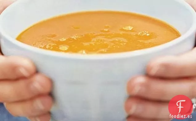 Sopa de Zanahoria y Frijoles Blancos
