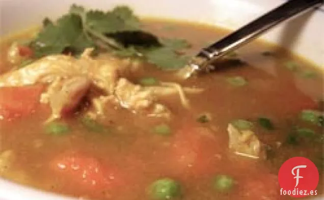 Cena De Esta Noche: Sopa De Pollo Al Curry Con Zanahorias