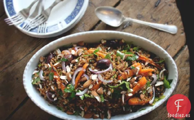 Ensalada Cálida de Bayas de Trigo de Invierno