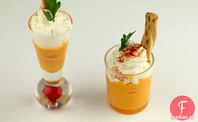 Sopa Fría de Zanahoria y Jengibre (capuchino De Carottes)