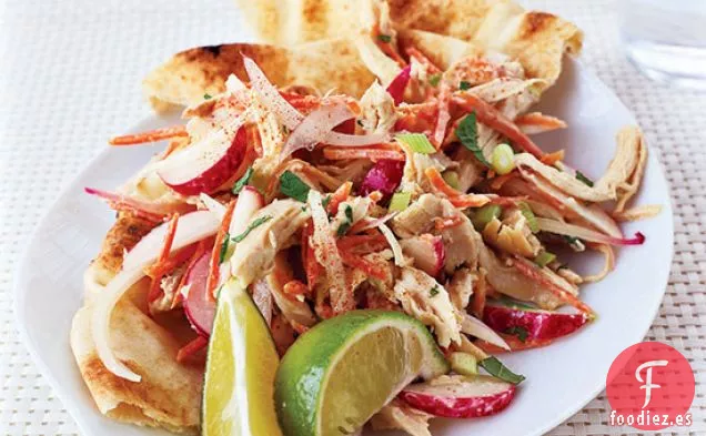 Ensalada de Pollo con Raita de Zanahoria con Aroma a Comino