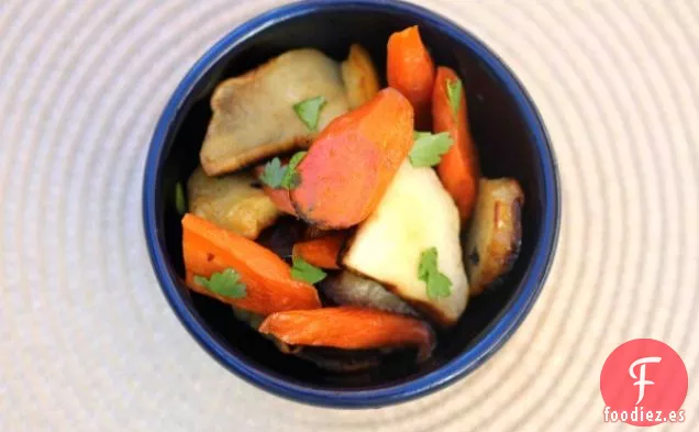 Zanahorias y Chirivías Glaseadas con Miel