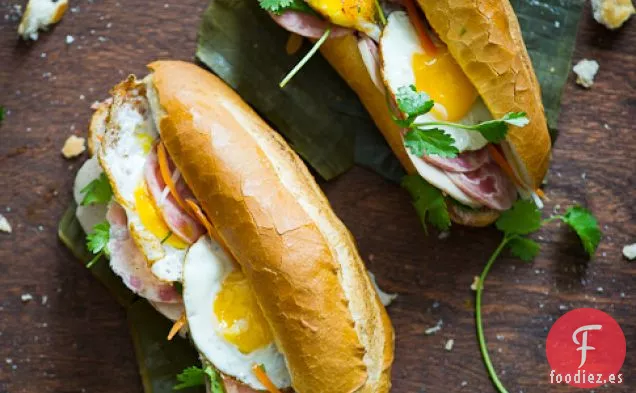 Receta vietnamita de Huevo Frito Banh Mi (banh Mi Trung Op La) - 