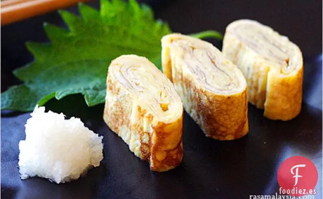 Tortilla enrollada (tamagoyaki)