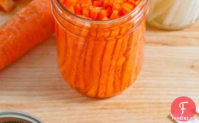 Zanahorias en Escabeche Vietnamitas y Rábano Daikon