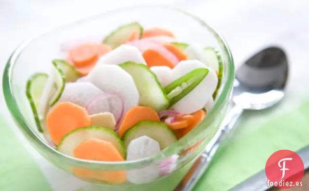 Verduras en escabeche rápido