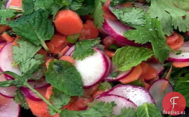 Ensalada de Zanahoria, Naranja y Rábano