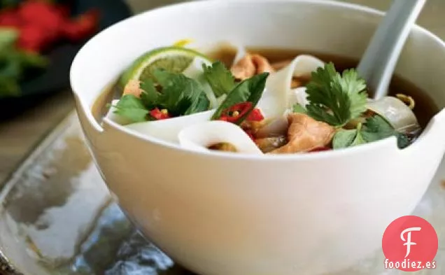 Sopa de Fideos con Arroz y Carne de Hanoi (Pho Bo)