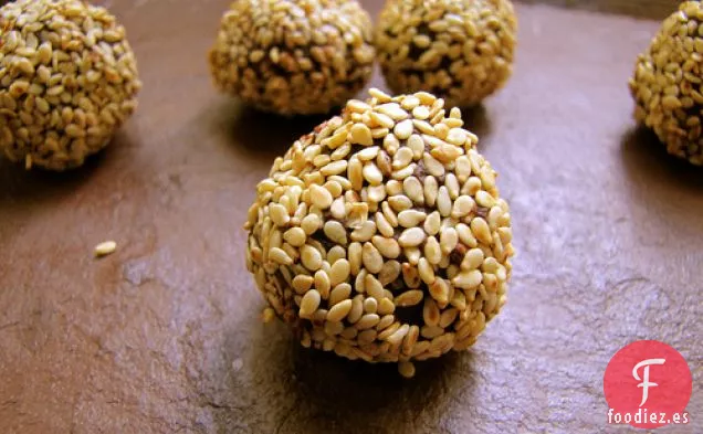 Trufas de Sésamo y Jengibre