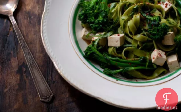 Receta de Fideos escalfados con Jengibre