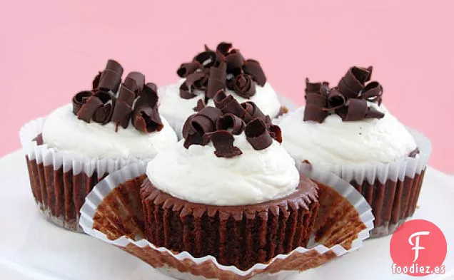 Tazas de Pastel de Queso con Jengibre y Chocolate