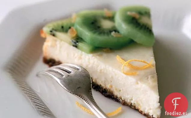 Tarta de Queso Ricotta con Jengibre y Kiwi