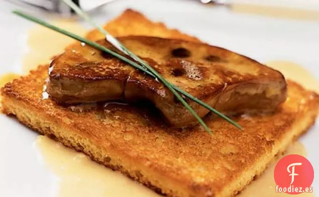 Foie Gras Chamuscado con Crema de Jengibre