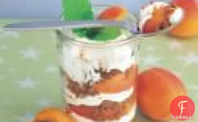 Parfaits de albaricoque y jengibre