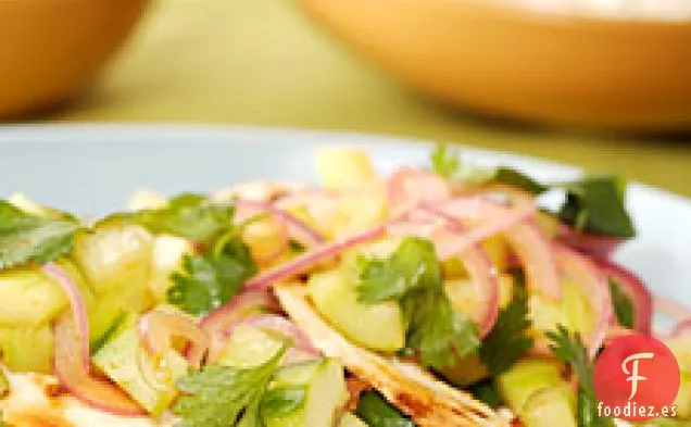 Pechugas de pollo con yogur y jengibre a la parrilla