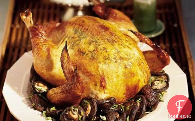Pollo Asado de Soja y Jengibre con Champiñones Shiitake