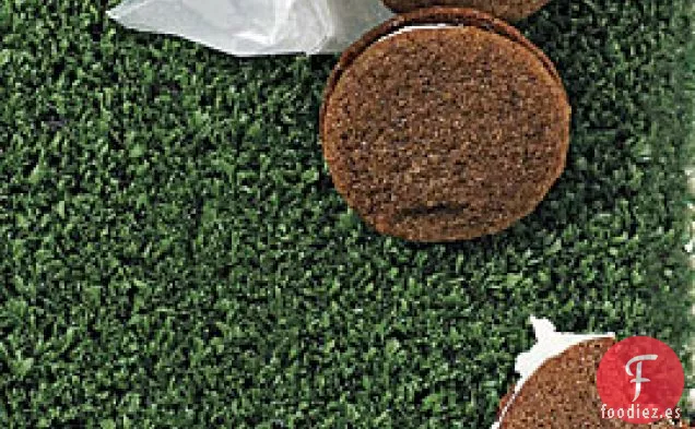 Galletas de Sándwich De Jengibre y especias Con Crema De Limón