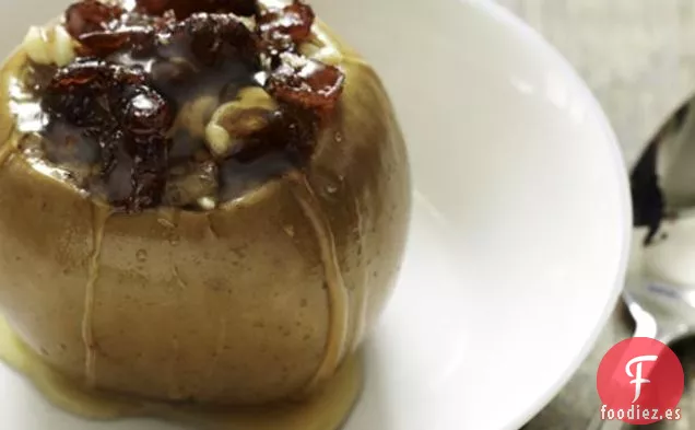 Manzanas Rellenas De Nuez, Jengibre Y Arándano
