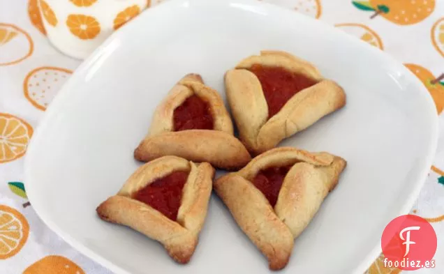 Hamantaschen de naranja y jengibre