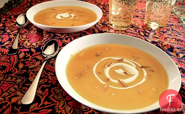Sopa Cremosa De Calabaza Con Jengibre