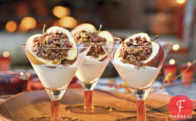 Manzanas al Horno con Granola y Jengibre