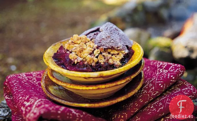 Crumble de Bayas con Jengibre