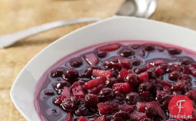 Chutney De Arándanos, Manzana Y Jengibre