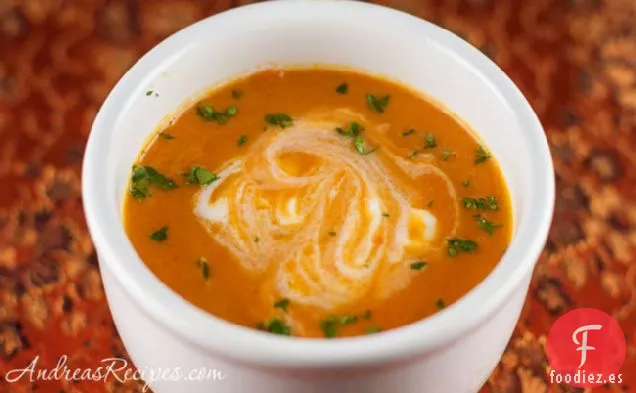 Sopa de Zanahoria y Jengibre