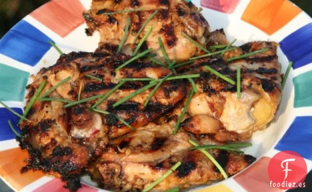 Pollo al Jengibre con Hierba de Limón a la Parrilla
