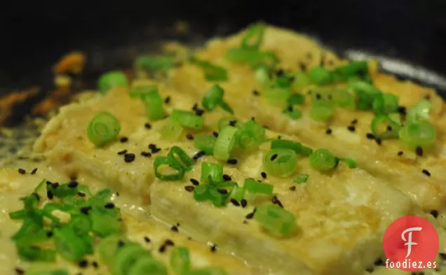 Filete De Tofu Con Miso Y Jengibre